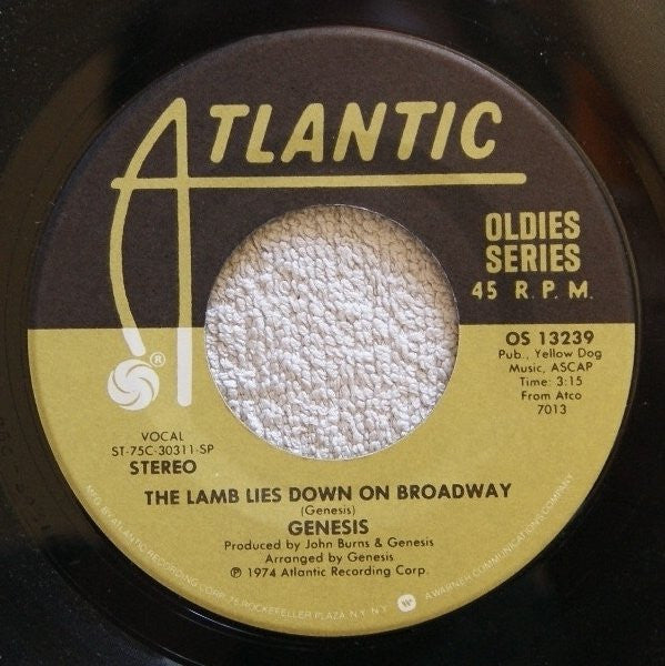The Lamb Lies Down On Broadway/ I Know What I Like (In Your Wardrobe)