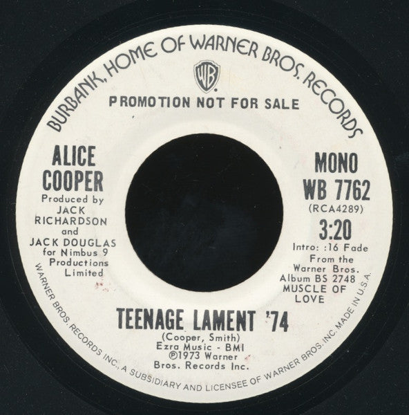 Teenage Lament '74/ Hard Hearted Alice