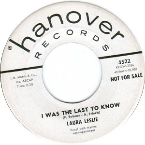 I Was The Last To Know/ Anywhere