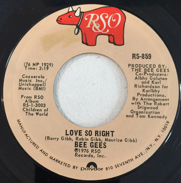 Love So Right/ You Stepped Into My Life