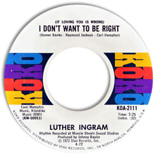 If Loving You Is Wrong (I Don't Want To Be Right)/ Puttin' Game Down