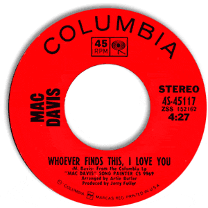 Whoever Finds This, I Love You/ Half and Half (Song for Sarah)