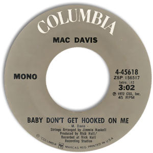 Baby Don't Get Hooked On Me/ Poem For My Little Lady