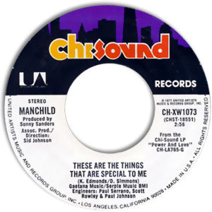 These Are The Things That Are Special To Me/ (I Want To Feel Your) Power And Love