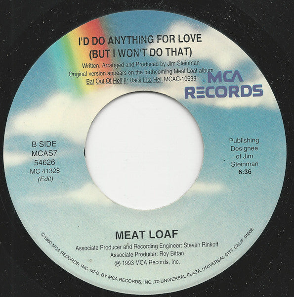 I'd Do Anything For Love (But I Won't Do That)