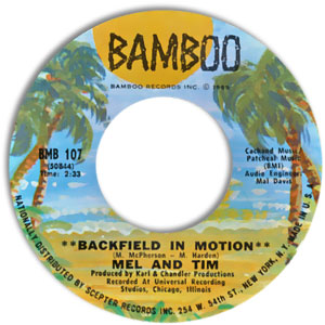Backfield In Motion/ Do Right Baby