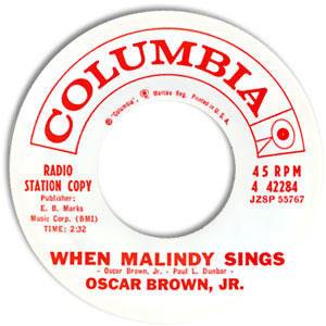 When Malindy Sings/ Elegy (Plain Black Boy)