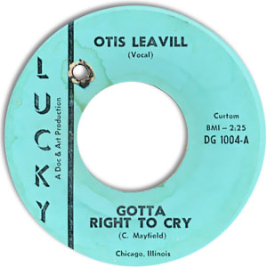 Gotta Right To Cry/ Rise Sally Rise