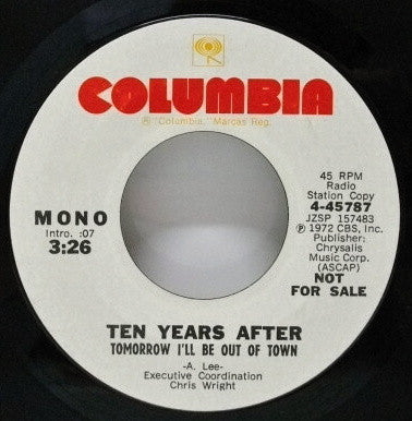 Tomorrow I'll Be Out Of Town