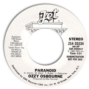 Paranoid/ Never Say Die