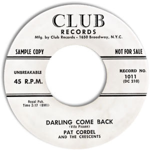 Darling Come Back/ My Tears