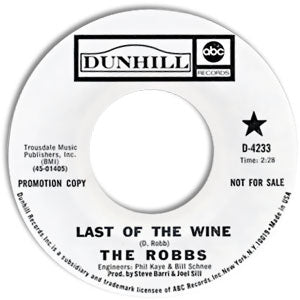 Last of the Wine/ Written in the Dust