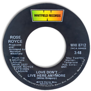 Love Don't Live Here Anymore/ That's What's Wrong With Me