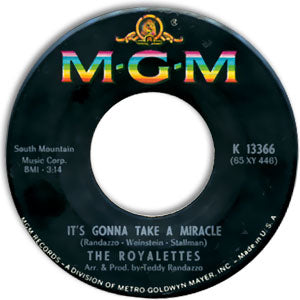 It's Gonna Take A Miracle/ Out Of Sight, Out Of Mind