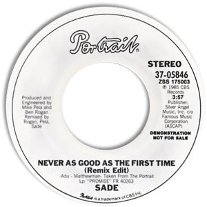 Never As Good As The First Time