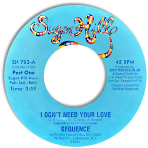 I Don't Need Your Love, Part One/ Part Two