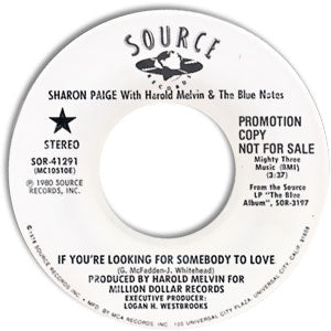 If You're Looking For Somebody To Love