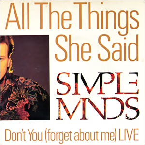 All The Things She Said/ Don't You (Forget About Me)
