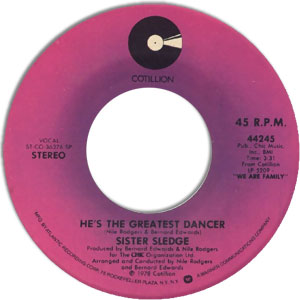 He's The Greatest Dancer/ Somebody Loves Me