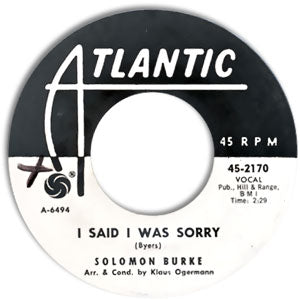 I Said I Was Sorry/ Go On Back To Him