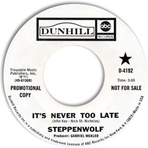 It's Never Too Late/ Happy Birthday