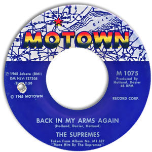 Back In My Arms Again/ Whisper You Love Me Boy