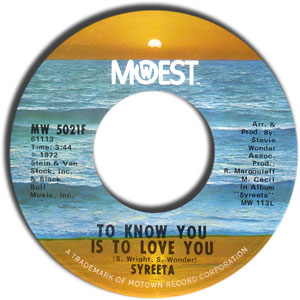 To Know You Is To Love You/ Happiness