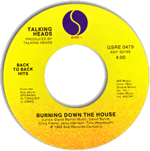 Burning Down The House / This Must Be The Place (Naive Melody)