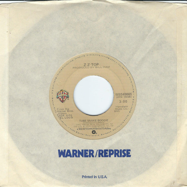 Tube Snake Boogie/ Heaven, Hell or Houston