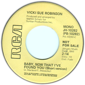 Baby, Now That I've Found You