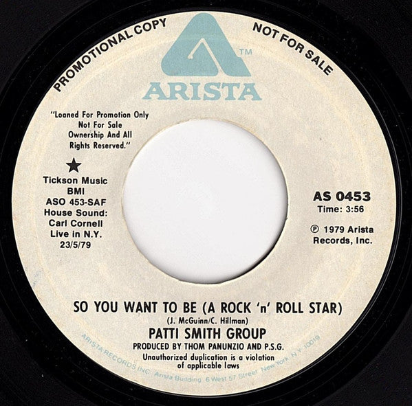 So You Want To Be (A Rock 'n' Roll Star) / 5-4-3-2-1, A Fire of Unknown Origin