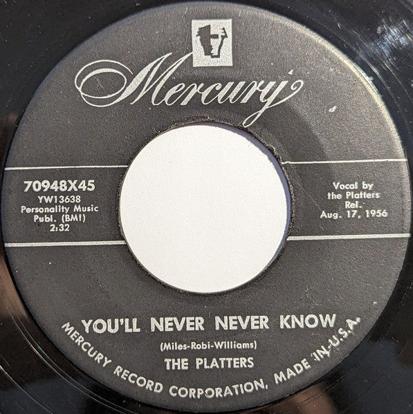 You'll Never Never Know/ It Isn't Right