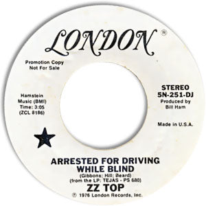 Arrested For Driving While Blind