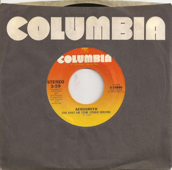  Chip Away The Stone (Studio Version)/ S.O.S. - Chip Away The Stone (Live Version) 45 Record 