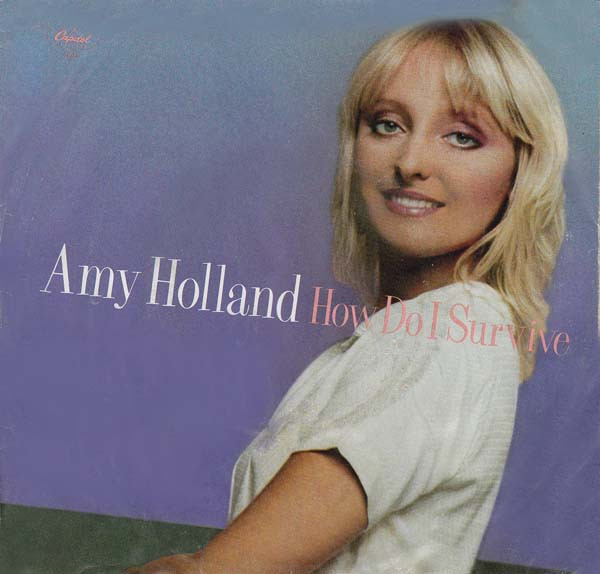  Amy Holland -- How Do I Survive/ Don't Kid Yourself, 1980 (M) 45 rpm record with picture sleeve, $6.00 - Click for bigger image and more info 