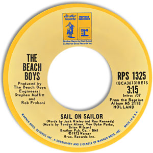 Sail On Sailor/ Only With You