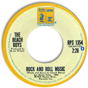  Beach Boys -- Rock And Roll Music/ The T M Song, 1976 (M-) 45 rpm record with factory sleeve, $9.00 - Click for bigger image and more info 