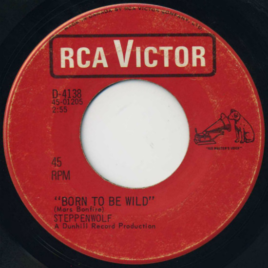  Steppenwolf -- Born To Be Wild/ Everybody's Next One, 1968 (M-) 45 rpm record with factory sleeve, $12.00 - Click for bigger image and more info 
