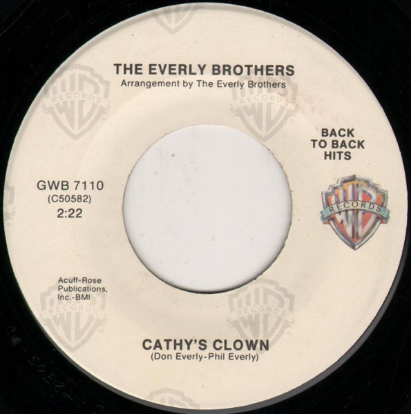  Cathy's Clown 45 Record 