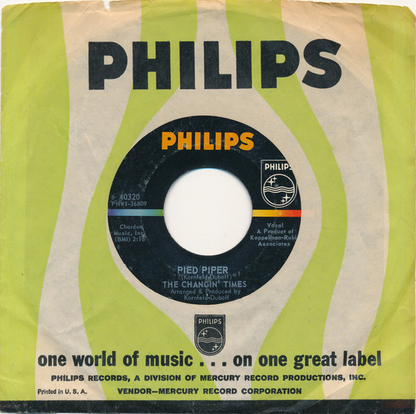  Pied Piper/ Thank You Babe 45 Record 