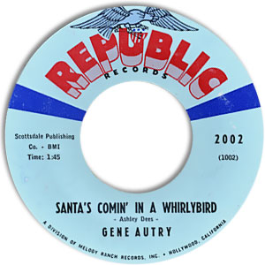 Santa's Comin' In A Whirlybird/ Jingle Bells