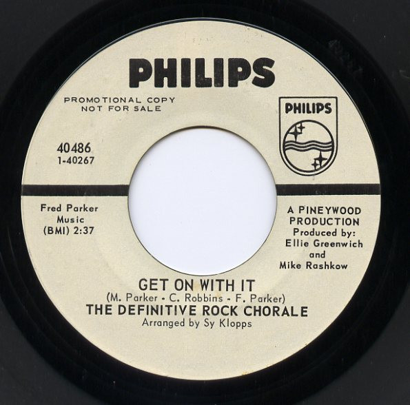  Definitive Rock Chorale -- In the Mirrors of Your Mind/ Get On With It, 1967 (M-) 45 rpm record with factory sleeve, $8.00 - Click for bigger image and more info 