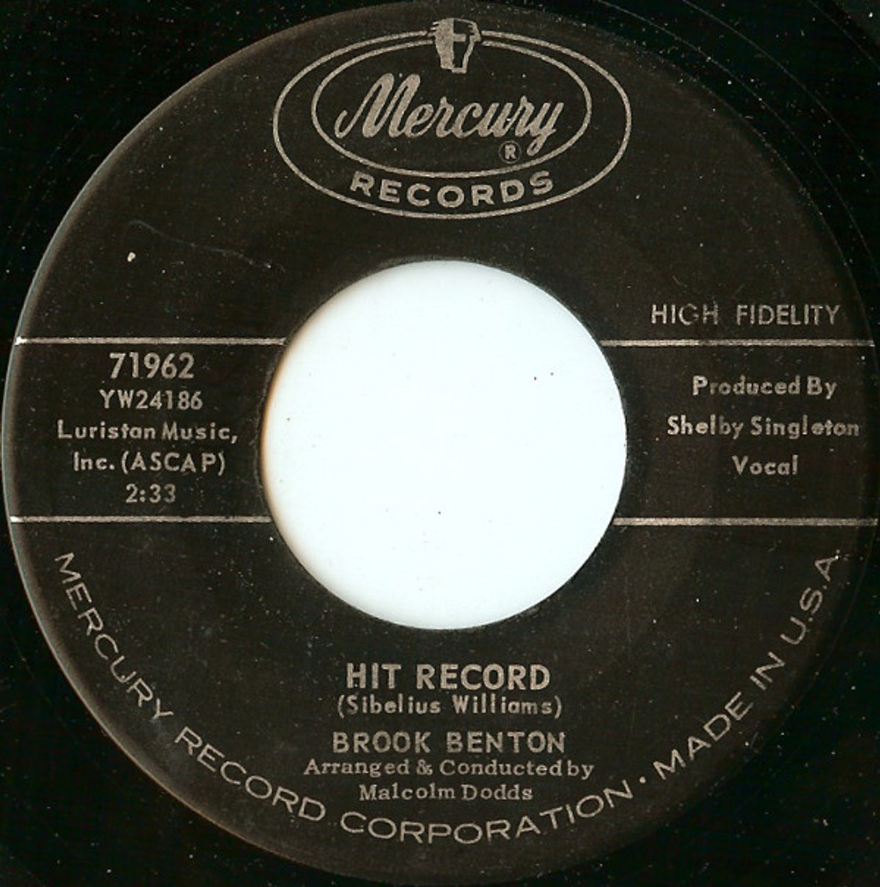  Hit Record/ Thanks to the Fool 45 Record 