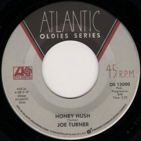  Joe Turner -- Honey Hush, 1953 (M) 45 rpm record, $9.00 - Click for bigger image and more info 