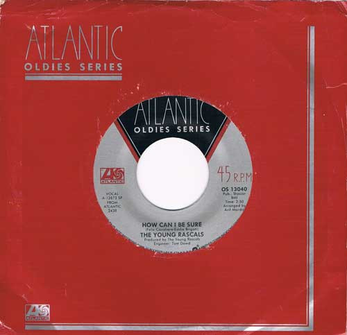  Rascals -- People Got To Be Free, 1968 (M-) 45 rpm record with factory sleeve, $8.50 - Click for bigger image and more info 