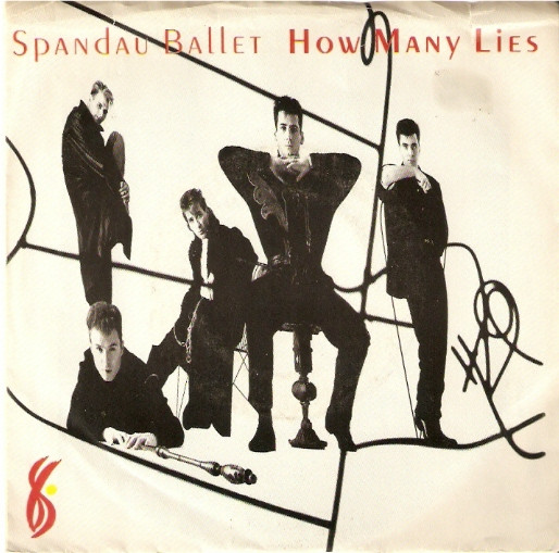  Spandau Ballet -- How Many Lies/ Snakes and Lovers, 1987 (M-) 45 rpm record with picture sleeve, $10.00 - Click for bigger image and more info 