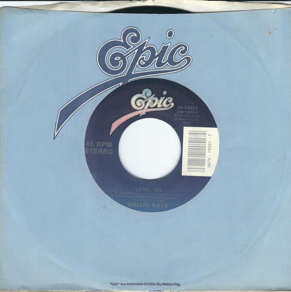  Collin Raye -- In this Life/ Blue Magic, 1991 (M) 45 rpm record with factory sleeve, $7.50 - Click for bigger image and more info 