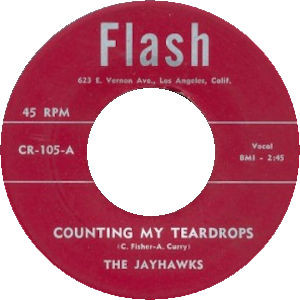  Jayhawks -- Counting My Teardrops/ The Devil's Cousin, 1955 (EX+) 45 rpm record, $40.00 - Click for bigger image and more info 
