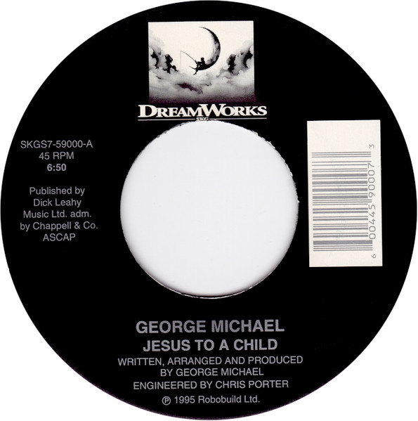  George Michael -- Jesus to a Child/ One More Try, 1996 (M) 45 rpm record, $11.00 - Click for bigger image and more info 