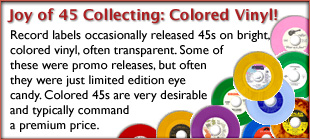 The Joy of 45 Record Collecting: Colored Vinyl Gallery!